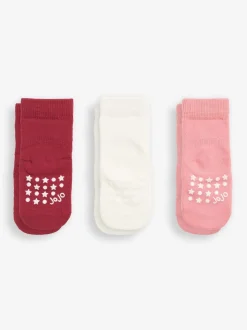 Rose baie - Jojo Maman Bébé Paquet de 3chaussettes très épaisses