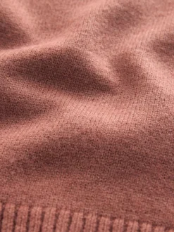Rose blush NYC - Pull col rond en maille (3mois-7ans)