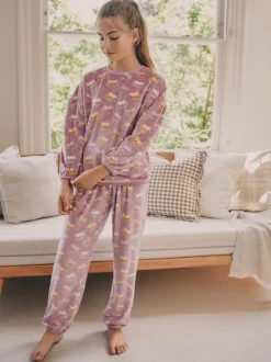 Rose Cataroon - Pyjama en laine polaire (3-16ans)