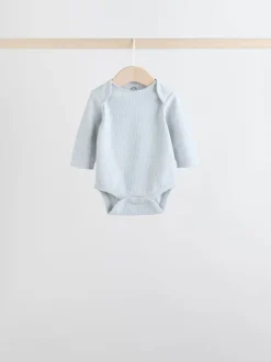 Rose chocolat - Lot de 5 bodies bébé à manches longues