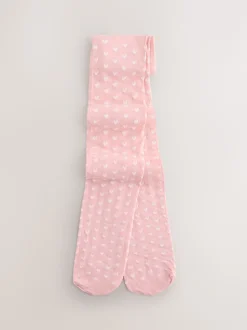 Rose clair - 40 Collants cœur deniers