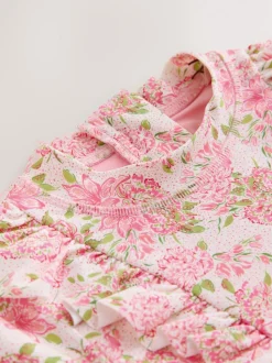 Rose clair - Maillot de bain Laura Ashley à volants