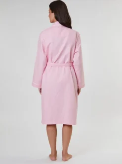 Rose clair - Peignoir gaufré Loungeable 100% coton