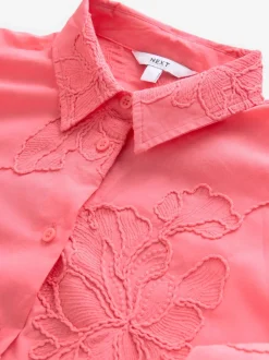 Rose corail - Chemise texturée Cornelli