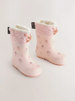 Rose fée - Bottes de pluie Personnage Thinsulate avec poignets doublés