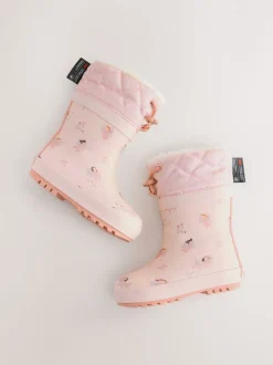 Rose fée - Bottes de pluie Personnage Thinsulate avec poignets doublés
