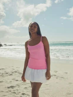 Rose fluo - Veste mince de courroie