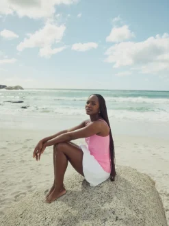 Rose fluo - Veste mince de courroie