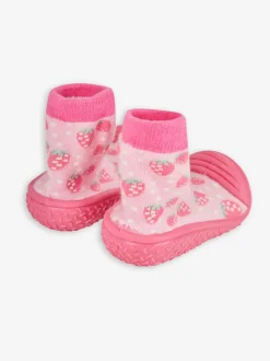 Rose fraise - Chaussettes de chaussons d’extérieur d’intérieur JoJo Maman Bébé