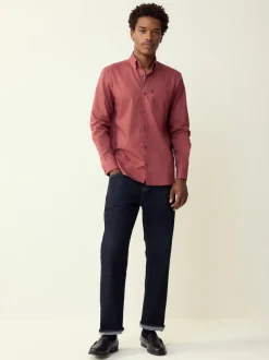 Rose framboise - Ajustement régulier - Chemises Oxford boutonnées Easy Iron