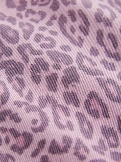 Rose imprimé léopard - Jeans à jambe large (3-16ans)