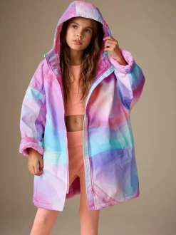 Rose imprimé marbré - Peignoir à langer imperméable (3-16ans)