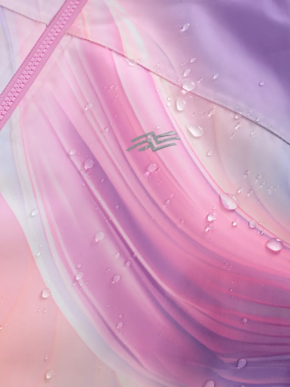 Rose imprimé marbré - Peignoir à langer imperméable (3-16ans)