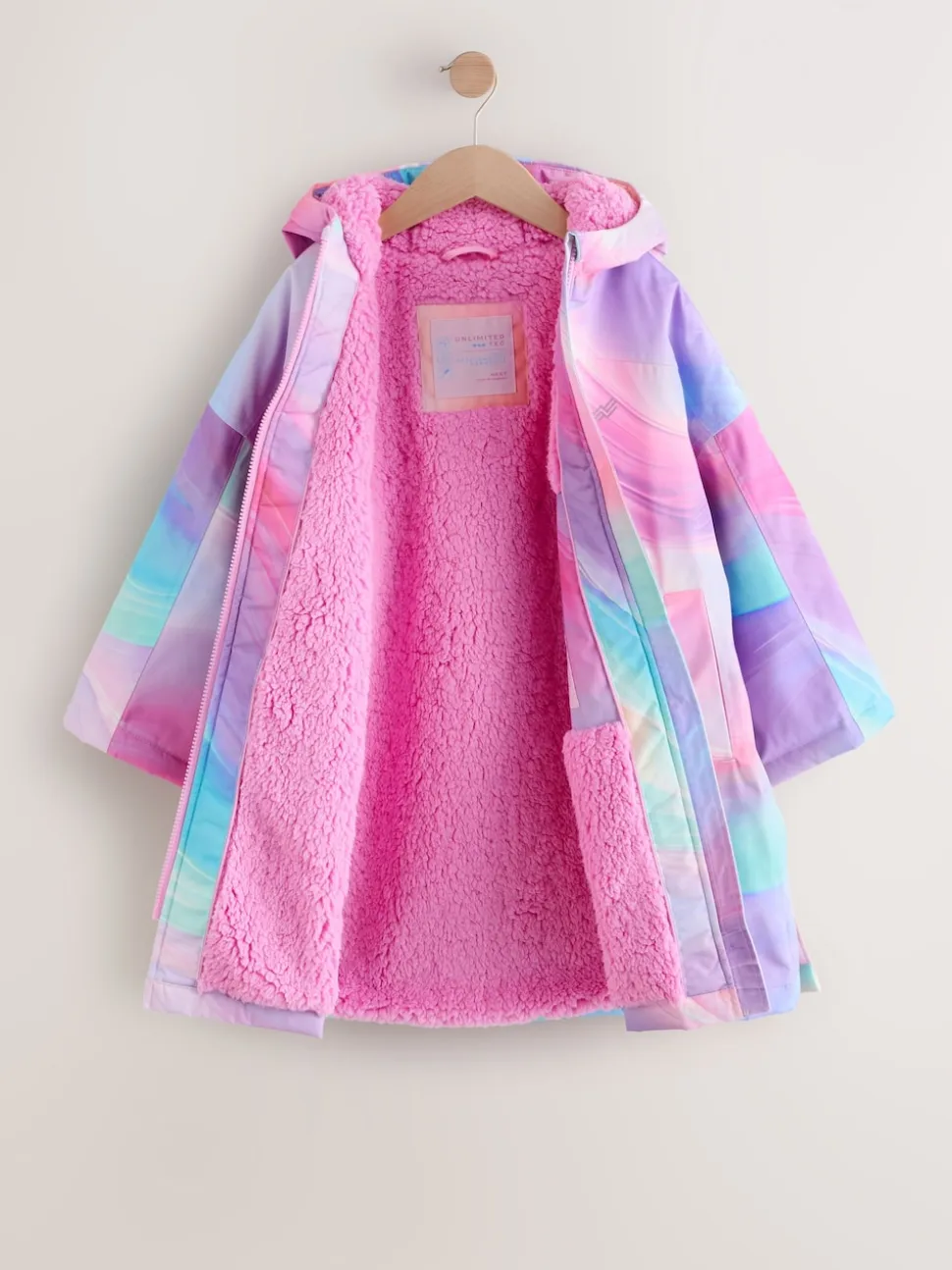 Rose imprimé marbré - Peignoir à langer imperméable (3-16ans)