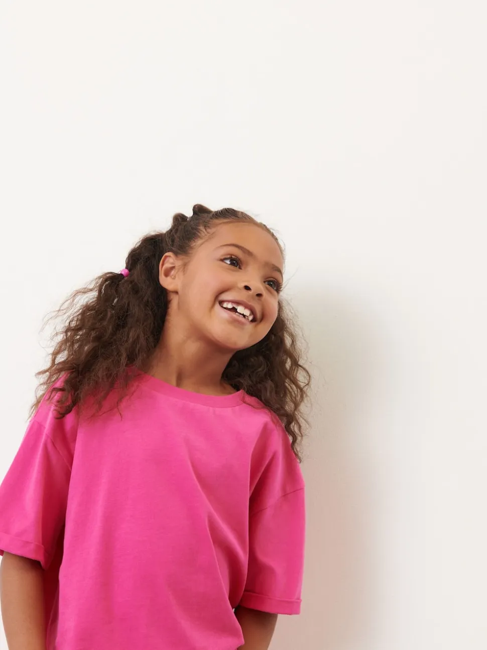 Rose magenta - T-shirt oversize (3-16ans)