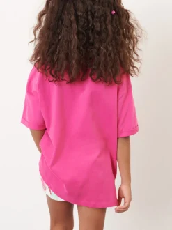 Rose magenta - T-shirt oversize (3-16ans)