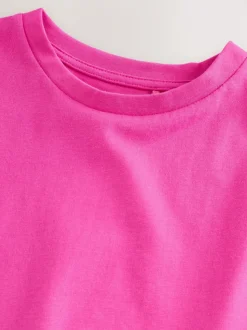 Rose magenta - T-shirt oversize (3-16ans)
