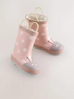 Rose motif coccinelles - Gérer Wellies