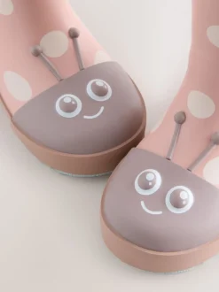 Rose motif coccinelles - Gérer Wellies