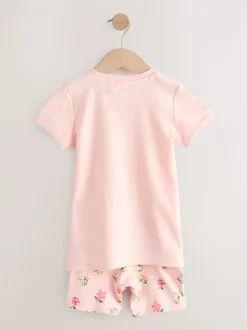 Rose motif fée - Pyjama court 3 Pack (9mois-10ans)