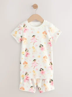Rose motif fée - Pyjama court 3 Pack (9mois-10ans)
