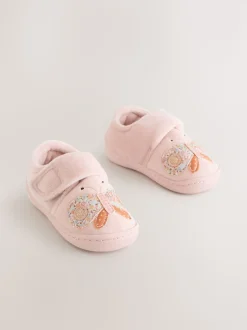 Rose motif papillons - Chaussons Cupsole