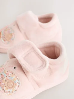 Rose motif papillons - Chaussons Cupsole