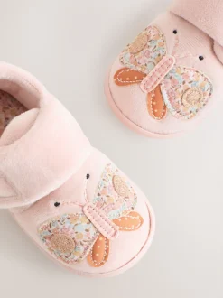 Rose motif papillons - Chaussons Cupsole