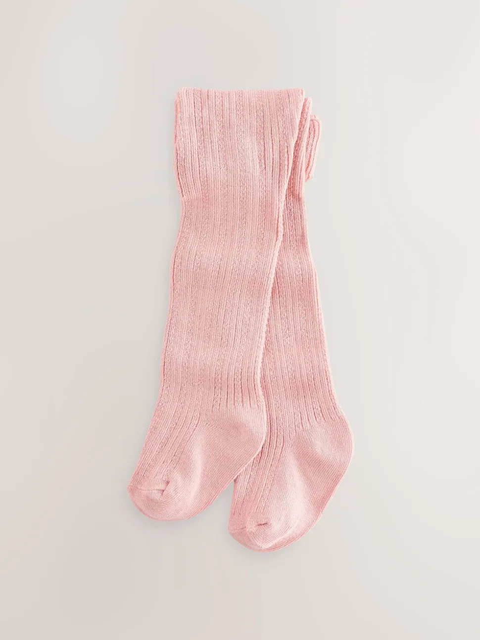 Rose neutre texturé - Lot de 3 collants bébé (0 mois-2 ans)