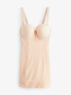 Rose Nude - Slip Dentelle DD+ ferme à contrôle du ventre légèrement rembourré