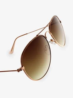 Rose Or - Lunettes de soleil aviateur classiques