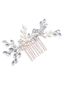 Rose Or - Peigne Ivory & Co Pearl Shimmer Crystal