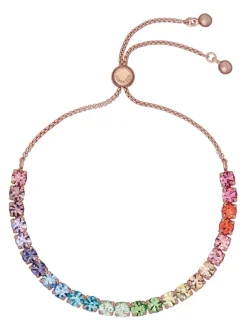 Rose Or - Ted Baker Tone Melrah: Bracelet Curseur Icon Crystal, cristal transparent