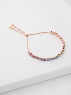 Rose Or - Ted Baker Tone Melrah: Bracelet Curseur Icon Crystal, cristal transparent