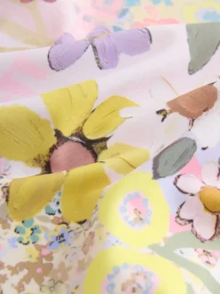 Rose patchwork Fleuri - Maillot de bain Sunsafe à manches longues (3mois-16ans)