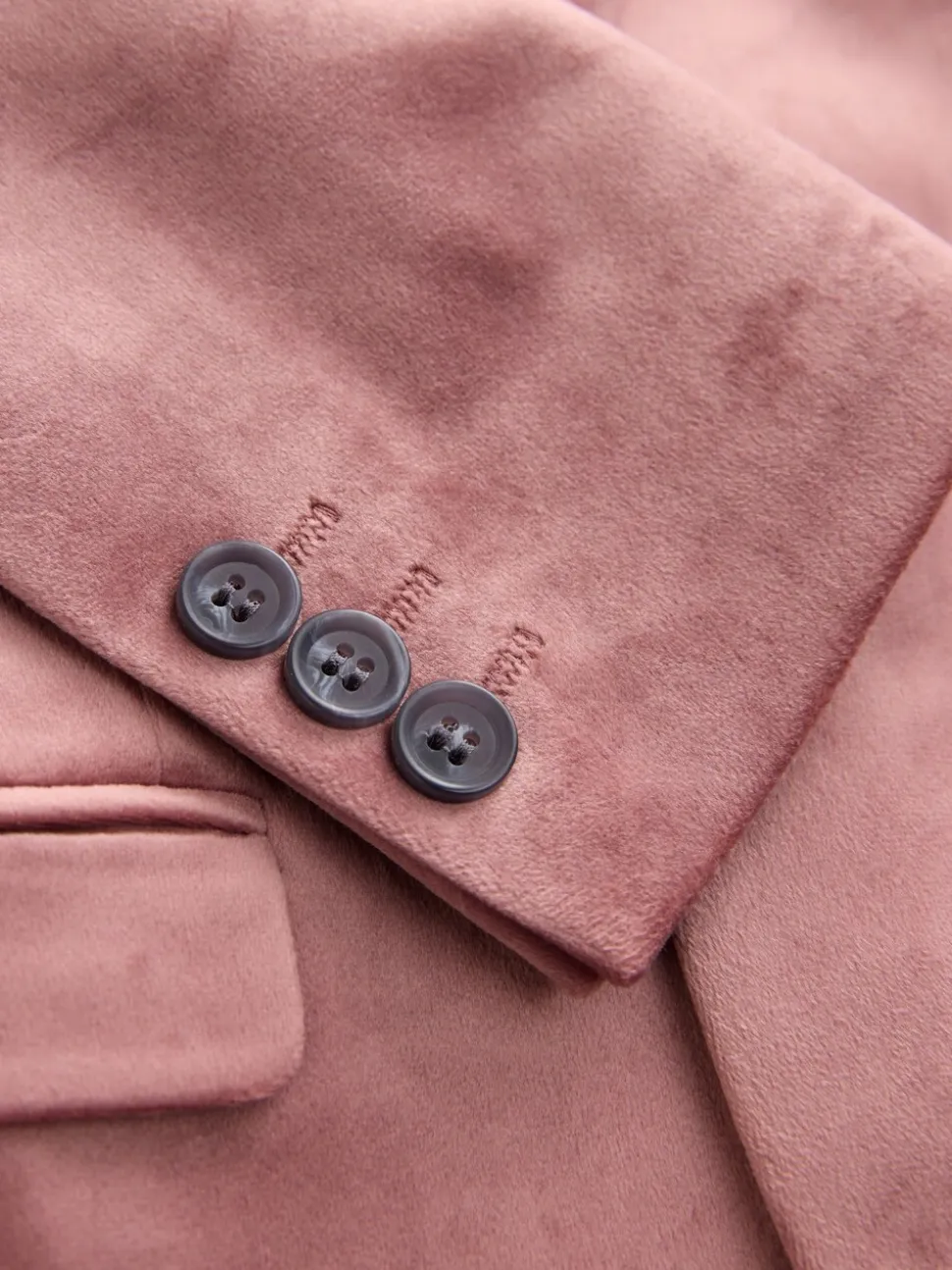 Rose pâle - Blazer en velours (3-16ans)