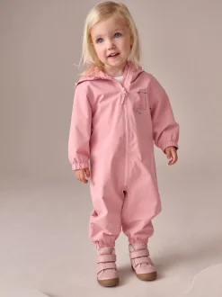 Rose pâle - Combinaison imperméable imprimée (3 mois-7 ans)