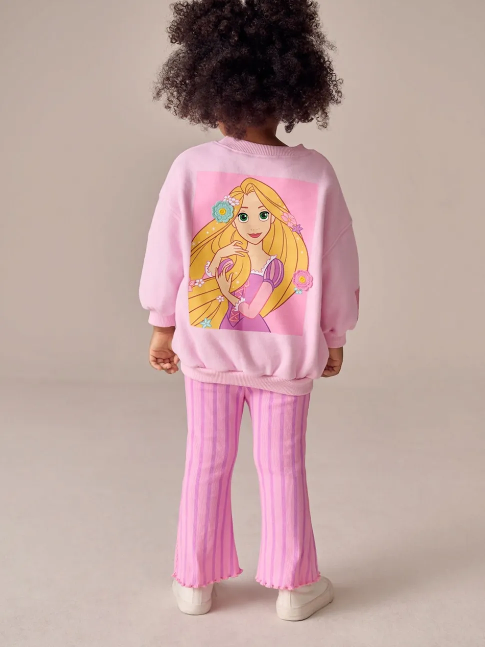 Rose Raiponce Disney Princess - Ensemble sweat et legging évasé (3mois-7ans)