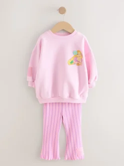 Rose Raiponce Disney Princess - Ensemble sweat et legging évasé (3mois-7ans)