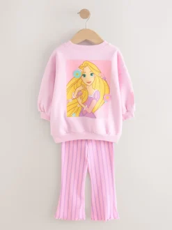 Rose Raiponce Disney Princess - Ensemble sweat et legging évasé (3mois-7ans)