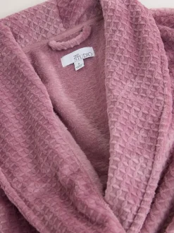 Rose rose - Peignoir gaufré douillet