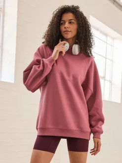 Rose rose - Sweat à capuche long épais décontracté