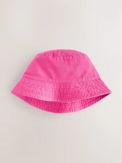 Rose vif - 100% coton seaux (3chapeaux mois-16ans)