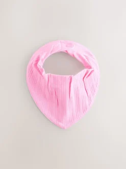 Rose vif - Lot de 5 bavoirs pour bébé