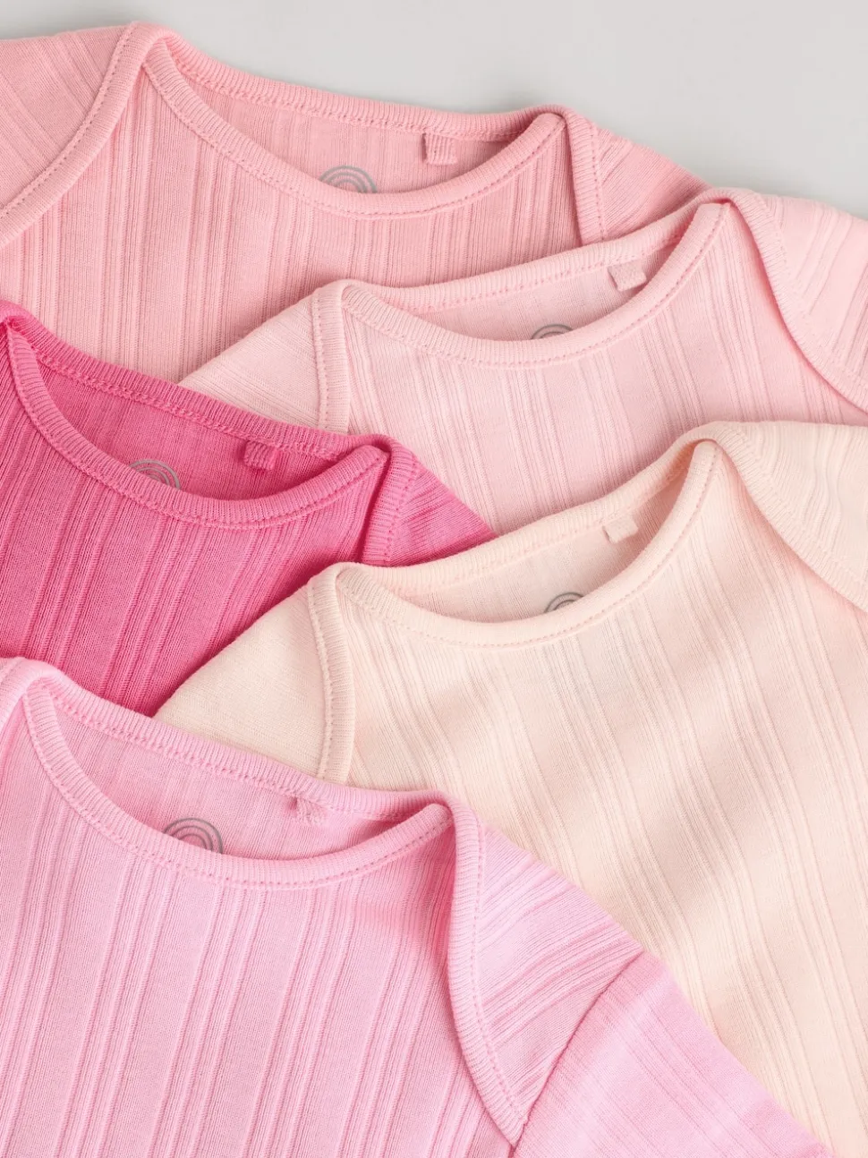 Rose vif - Lot de 5 bodies bébé à manches courtes