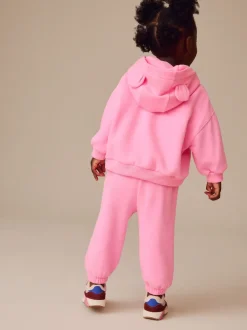 Rose vif - Sweat à capuche zippé (3mths-7yrs)