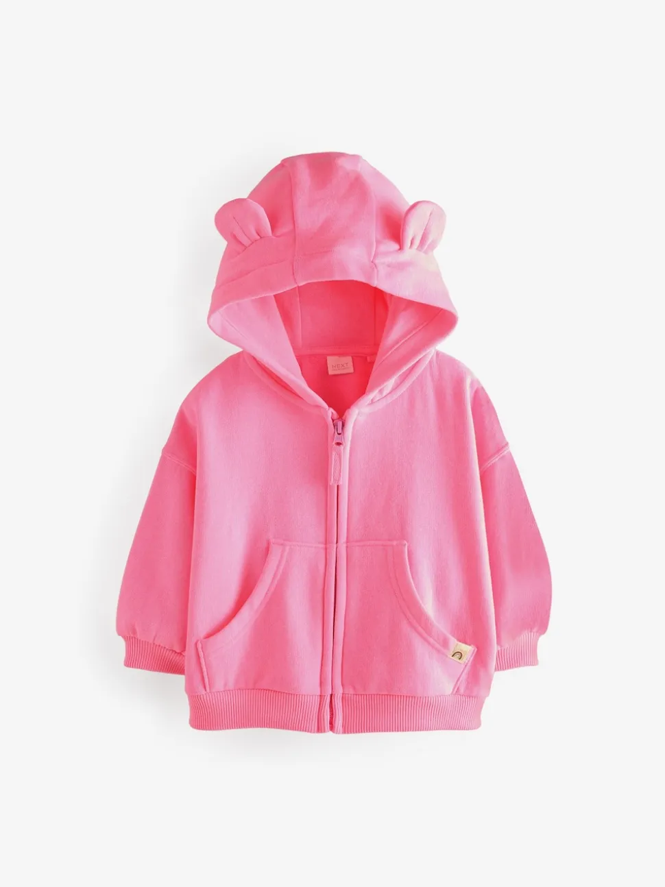 Rose vif - Sweat à capuche zippé (3mths-7yrs)