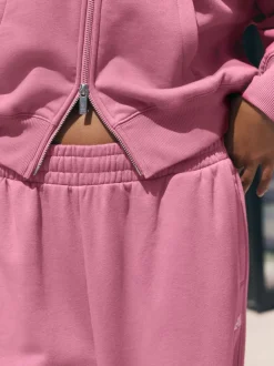 Rose vif - Veste zippée à capuche