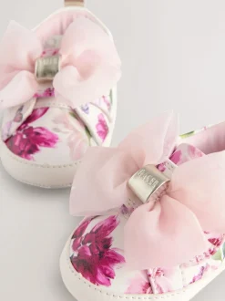 Rose vif/blanc - Baskets Baker by Ted Baker Bébé Filles en organza à nœud