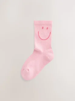 Rose, Violet et Vert - Lot de 3 paires de chaussettes de sport pour l'école enrichies en coton matelassées
